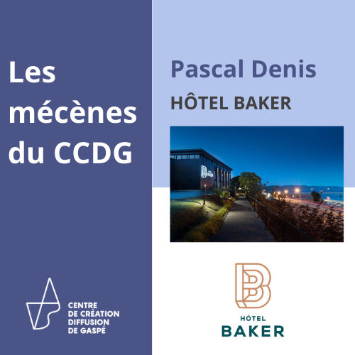 De par son enracinement gaspésien, le CCDG vise à créer, diffuser et faire rayonner les arts de la scène. Cette vision se matérialise avec une équipe et des artisans dévoués, mais aussi des partenaires précieux sans qui rien de tout cela ne serait possible! Voici la rubrique Les mécènes du CCDG, où vous pouvez faire connaissance avec ceux et celles qui nous soutiennent dans notre mission! 